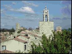 View of the bell tower from the hill behind Le Point